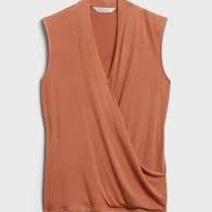 Banana Republic Sleeveless Threadsoft Wrap Top Size XS New with Tags
